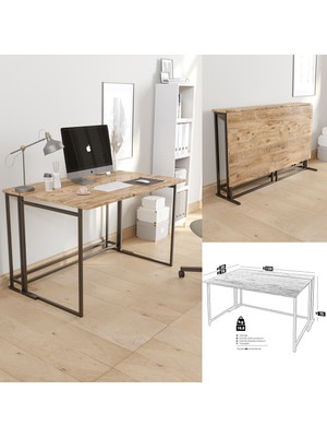 Yüceer Home Work Pro Ekstra Büyük Çalışma Masası Çizim Masası Bilgisayar Masası 80 x 120 cm