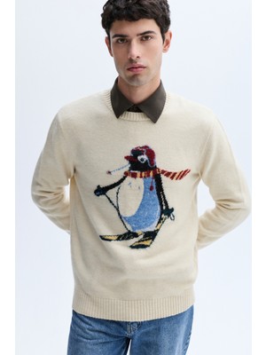 Jakarlı Bisiklet Yaka Kazak