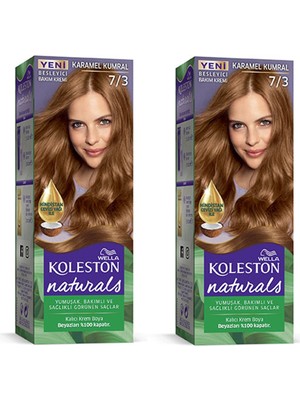 Kuzgun Ticaret Naturals Saç Boyası Karamel Kumral 7/3 2x Paket
