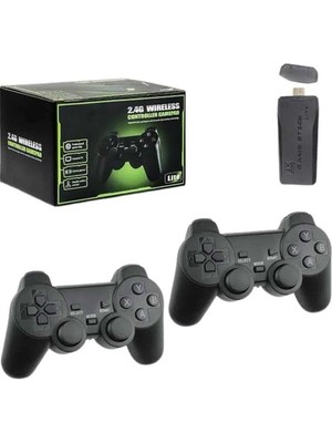 FRY 4K Game Stick Oyun Konsolu 2.4g Kablosuz Çift Kol Nostaljik Oyunlar