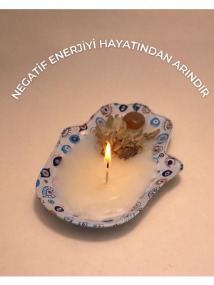 The Little Nature The Lıttle Nature Akik Taşı Fatma Ananın Eli Nazar  Ada Çayı  Kokulu Dekoratif Mum