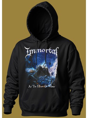 Butişört 'ımmortall - At The Heart Of Winter' Baskılı Dar Kesim Sweatshirt