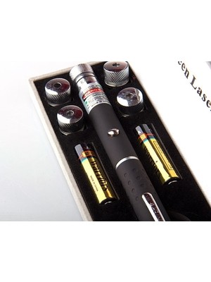 FRY Yeşil Lazer Pointer 50 Mw 15 Km Etkili (5 Başlıklı)