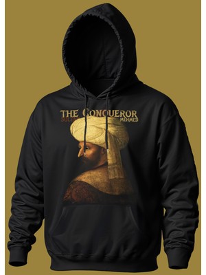 Butişört 'osmanlı Serisi - Fatih Sultan Mehmed' Baskılı Dar Kesim Sweatshirt