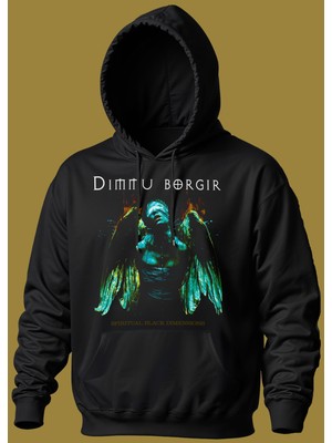 Butişört 'dimmu Borgir - Spiritual Black Dimensions' Baskılı Dar Kesim Sweatshirt