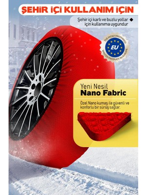 ForWhat Büro Ev Ofis Arabası Için Araç Dışı Kar Çorabı Oto Lastik Aksesuarı