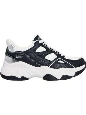 Skechers Bobs Diego 117686 Blk Kadın Spor Ayakkabı - Beyaz
