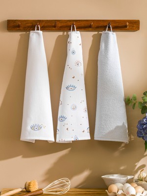 Lc Waikiki Yeni Sezon Göz Baskılı Kurulama Bezi 3'lü 40X50 cm