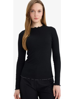 DeFacto Fitilli Kaşkorse Tişört Tunik E9540AX26SP