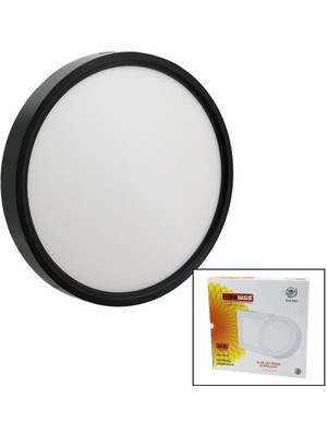 Go İthalat Nisaluce EPL-24SÜ/S 24W Siyah Metal Kasa Sıva Üstü Yuvarlak LED Slim Panel 1680LM BEYAZ=6500K 30.000 Saat Ömür (784)