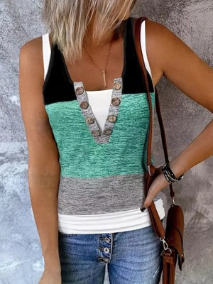 Marsilyan Kadın V Yakalı Önden Düğmeli Viskon Bluz