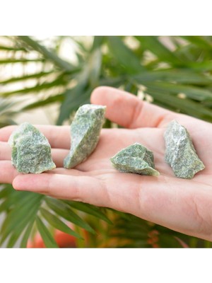 PremiumPort Doğal Yeşim Taşı Kütle, Sağlık ve Şans Getirici Dekorasyon Parçası