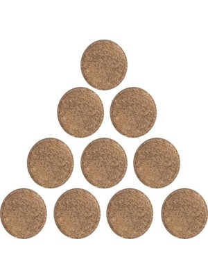 PremiumPort 10 Adet Ahşap Supla Levha, 3mm Ham Mdf, 10CM Yuvarlak Bardak Altlığı