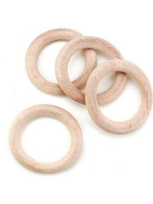 PremiumPort 70MM Ahşap 5'li Yerli Halka Dekoratif Obje ve Biblo Seti