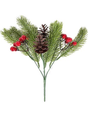 PremiumPort Yılbaşı Temalı Çam Dalı ve Kozalak Dekorasyon Seti