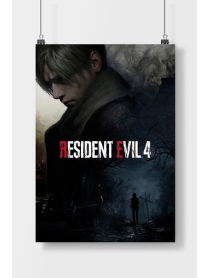 PremiumPort Resident Evil 4 Oyun Poster Çerçevesiz Duvar Dekoru