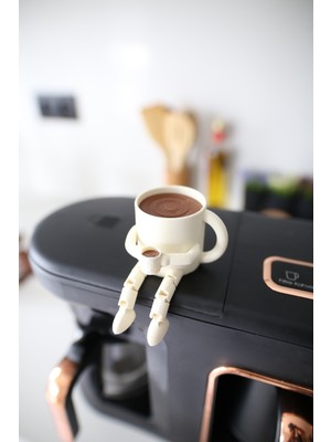 PremiumPort Şık Dekoratif Kahve Bardağı, Kahve Köşesi Için Zarif Tasarım