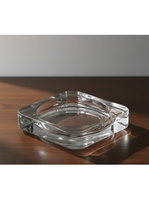 PremiumPort Cam Mum Tabağı, 10X10 Cm, Şık ve Kullanışlı Dekoratif Aksesuar