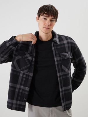 Lc Waikiki Yeni Sezon Rahat Kalıp Uzun Kollu Ekose Erkek Gömlek Ceket