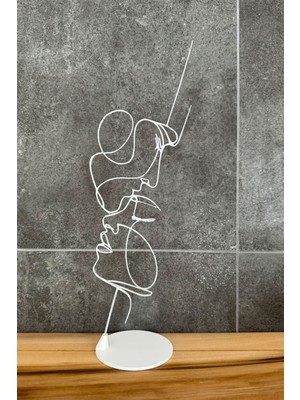 PremiumPort Ruhani Öpücük Heykeli, Masa Süsü ve Hediyelik Dekoratif Figür