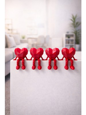 PremiumPort 4’lü Oturan Kalpli Biblo Takımı, Modern ve Şık Dekorasyon Unsuru