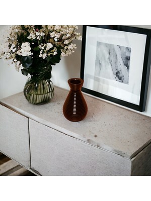 PremiumPort Şık Siyah Mini Cam Vazo, Zarif ve Modern Dekorasyon Için Ideal