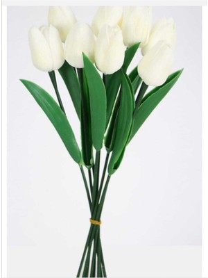 PremiumPort 10 Adet Yapay Lale Gelin Çiçeği Vazo Dekorasyonu
