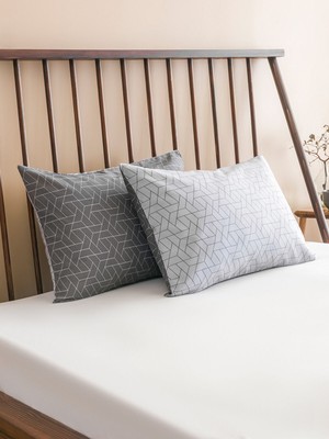 Lc Waikiki Yeni Sezon Desenli Yastık Kılıfı 2'li 50X70 cm