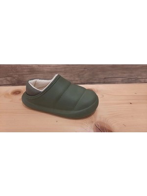 Hyggers Siyah Içi Yünlü Panduf Su Geçirmez Rahat Son Moda Ev Ofis Terliği