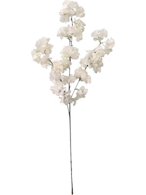 PremiumPort Bahar Dalı Japon Kiraz Çiçeği, 120 Yaprak, 90 Cm, Beyaz Renk