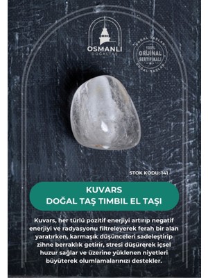 PremiumPort Doğal Kuvars Taş Tımbıl El Taşı, Sağlıklı ve Enerji Dolu Kullanım