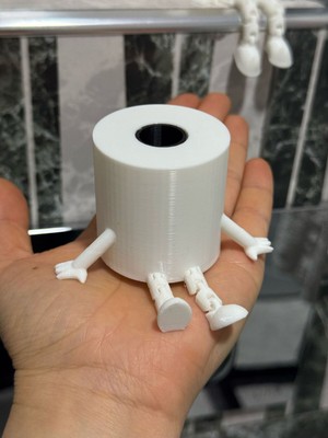 PremiumPort Renkli ve Eğlenceli Banyo Dekoratif Tuvalet Kağıdı Figür Seti