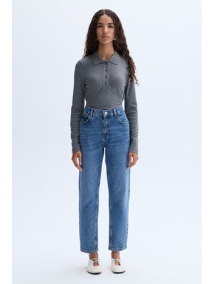 Mom Fıt Jean Pantolon