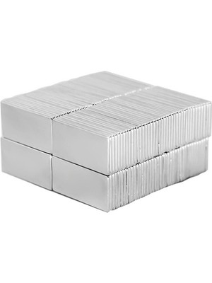 PremiumPort Köşeli Neodyum Mıknatıslar, 20X10X1 Mm, 4 Adet, Güçlü Manyetik Performans