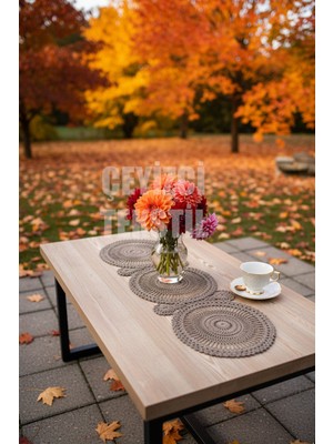 PremiumPort Dantel Detaylı Tek Runner, 115X35CM, Şık ve Zarif Ev Dekorasyonu