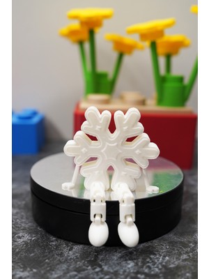 PremiumPort Beyaz Kar Tanesi Dekoratif Obje, 7 Cm, Şık ve Zarif Tasarım