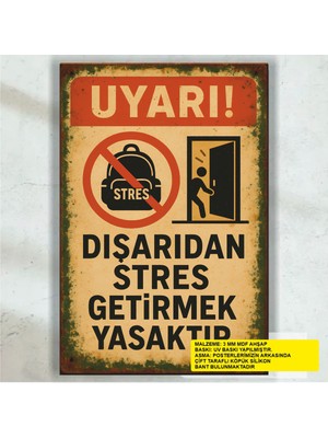 PremiumPort Retro Ahşap Duvar Tablo, Şık Dekoratif Ev ve Ofis Aksesuarı