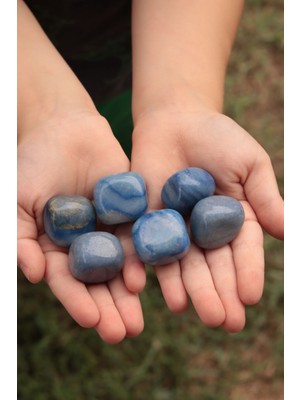 PremiumPort Doğal Angalit Tambur, Sertifikalı, Güç ve Denge Taşı, El Yapımı Renkli