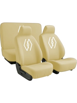 Zapomi Renault R 19-21 Koltuk Kılıfı Atatürk İmza Ön Arka Penye Takım