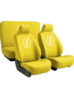 Zapomi Renault R 19-21 Oto Koltuk Servis Kılıfı Atatürk İmza Ön Arka Penye Takım