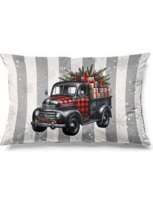 PremiumPort Şık Dikdörtgen Kırlent Kılıfı, Çift Taraflı Renkli Tasarım