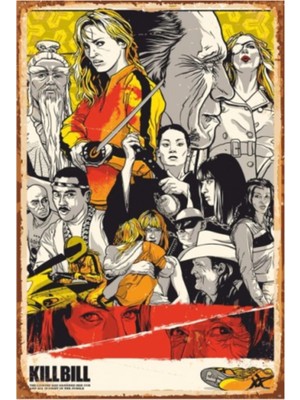 PremiumPort Retro Ahşap Sinema Poster, Vintage Film Dekoru, Duvar Süs, Koleksiyon Parçası