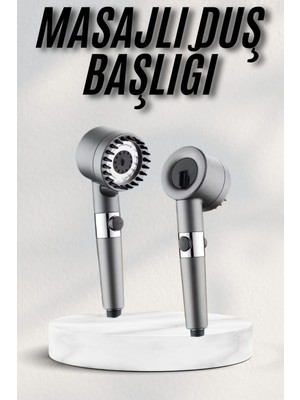 İlkyaz Fashion Masaj Etkili Turbolu Çok Fonksiyonlu Filtreli Duş Başlığı Yeni Nesil ILKYZHB-RS3455