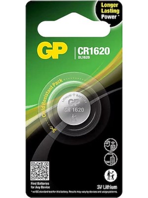 Gp CR1620 3V Lityum Pil Tekli Paket