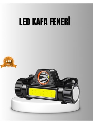 İlkyaz Fashion Şarjlı LED Kafa Feneri – Çift Fonksiyonlu 200LM Işık Gücü IP44 Suya Dayanıklı Ilkyzhb-Rs3