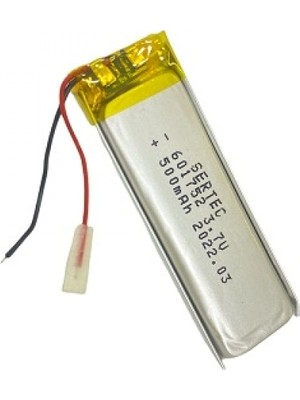 MiraLive 601752 3.7V 500 Mah Li-Polymer Pil DEVRELI/1.5A