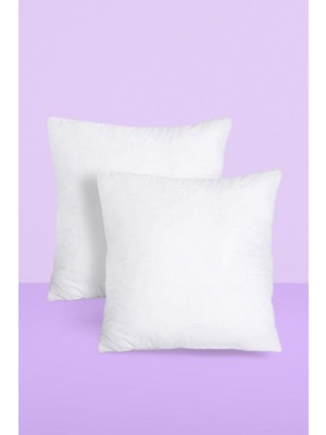 PremiumPort Kare 2'li Kırlent Yastık Içli Bel Destekli Rahat Tasarım