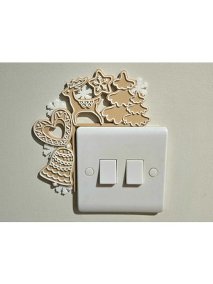 PremiumPort Yeni Yıl Dekoratif Anahtar Köşe Süsü, Şık ve Renkli Tasarım