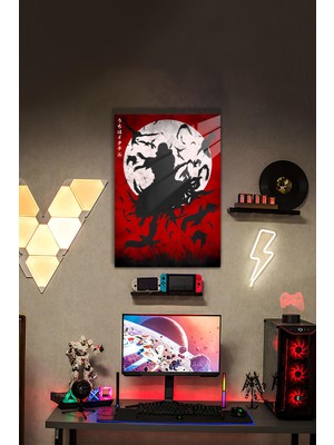 PremiumPort Itachi Temalı Hd Metal Poster Tablo, Çarpıcı Dekorasyon Parçası
