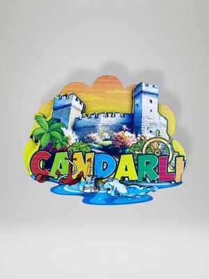 PremiumPort Çandarlı Temalı Ahşap Magnet Buzdolabı Süsü, Şık ve Doğal Tasarım